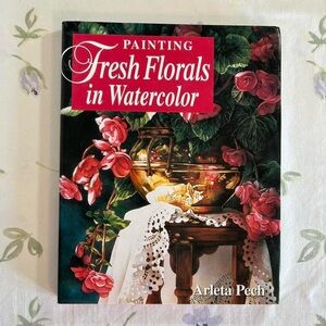 Vintage 90s Floral Cottagecore Fresh Florals in Watercolor Book